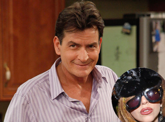 Lady Gaga e Charlie Sheen Lady Gaga e Charlie Sheen